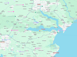 Ipswich,Colchester,Walton-on-the-Naze triangle